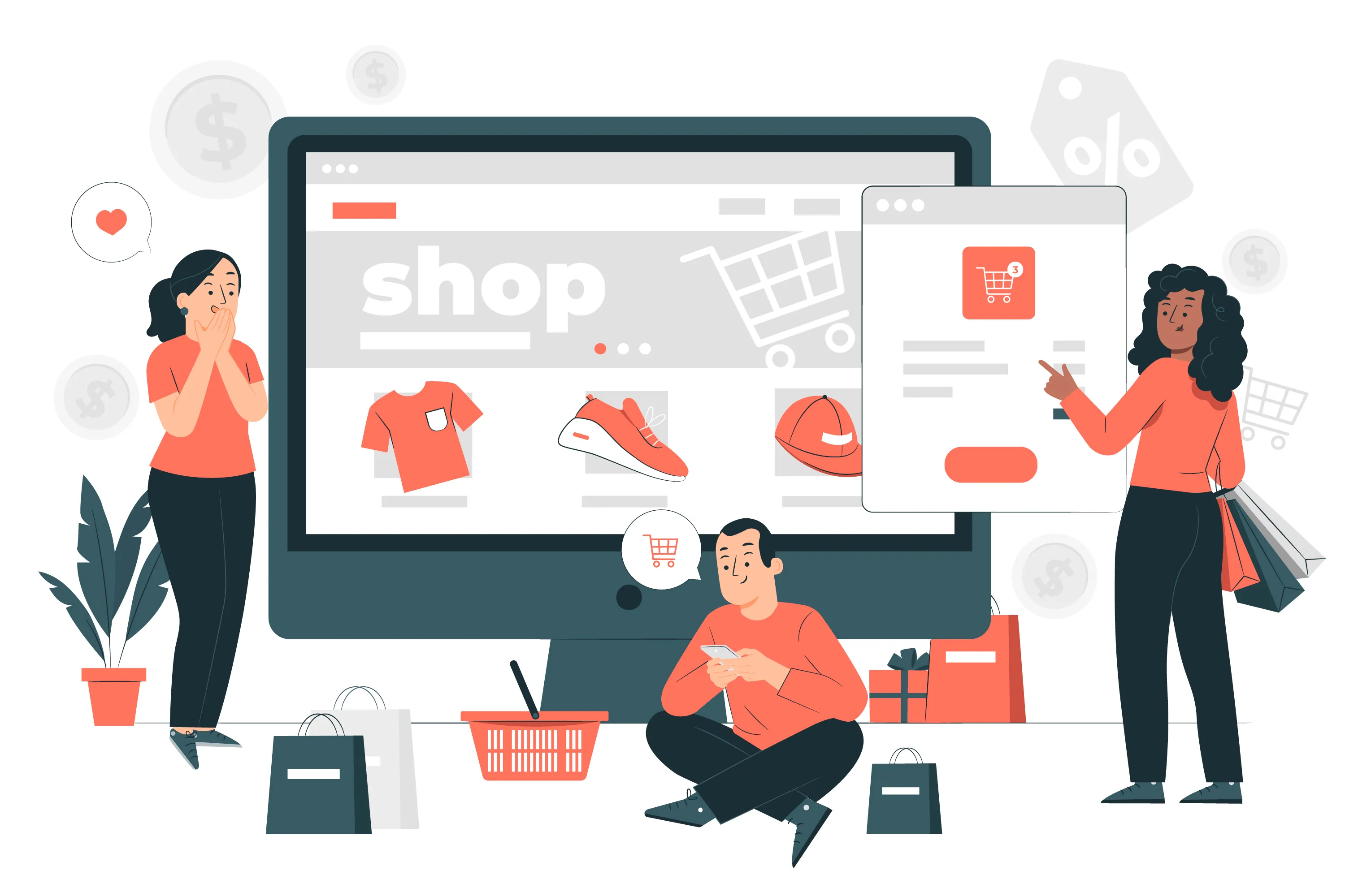 Create an online store to sell products and services